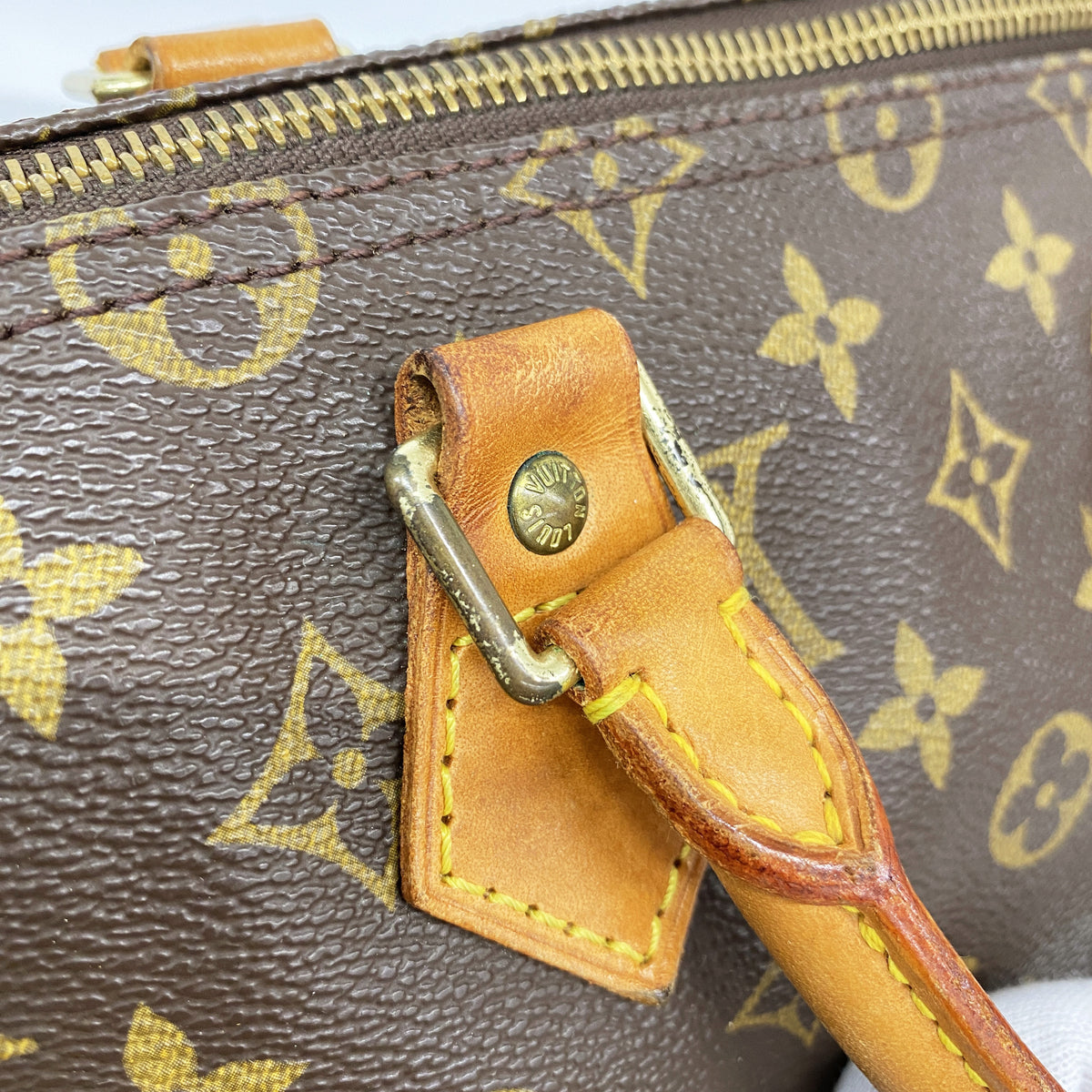 【6hc2171】ルイヴィトン ハンドバッグ モノグラム スピーディ35 M41107 ブラウン【中古】レディース