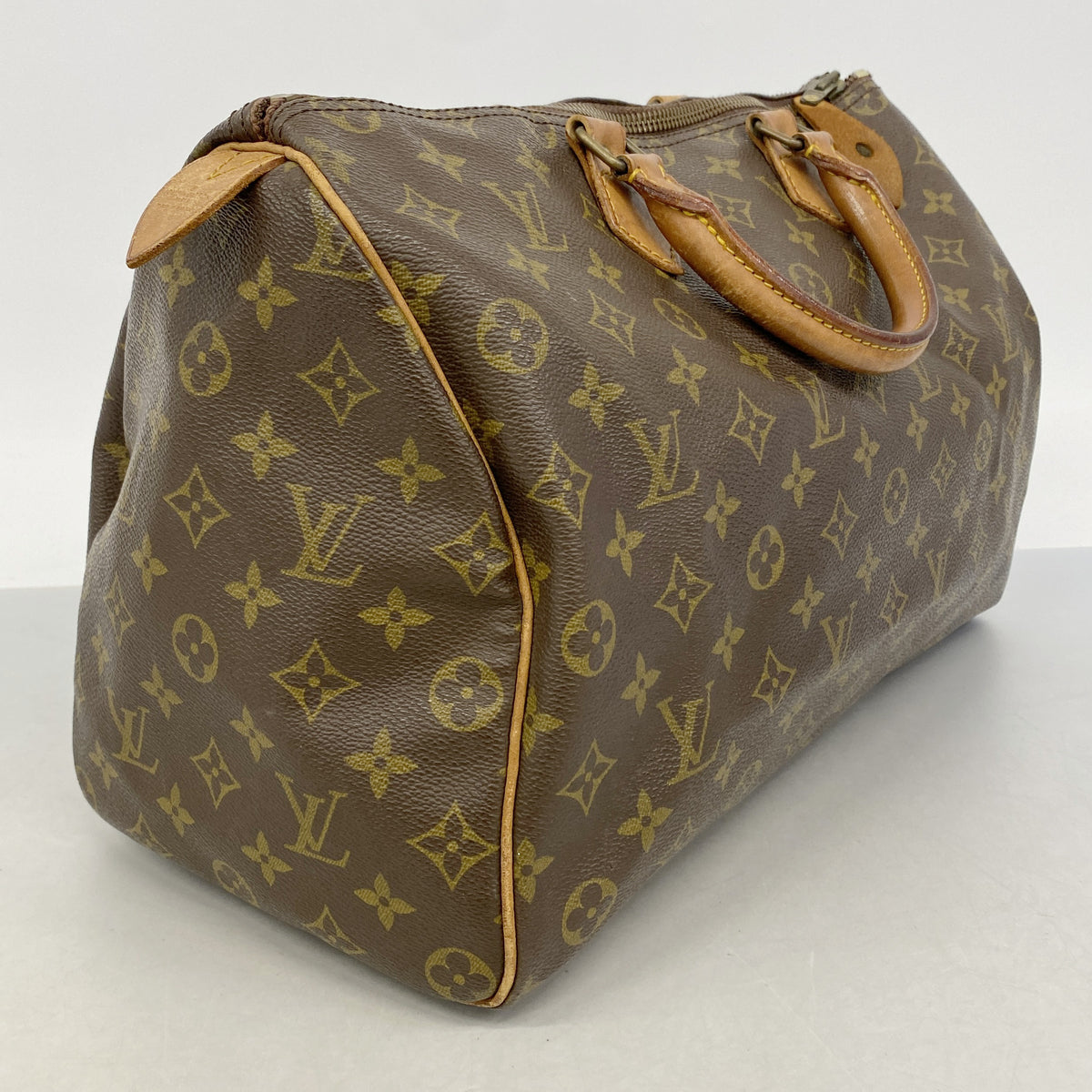 【6hc2175】ルイヴィトン ハンドバッグ モノグラム スピーディ35 M41107 ブラウン【中古】レディース