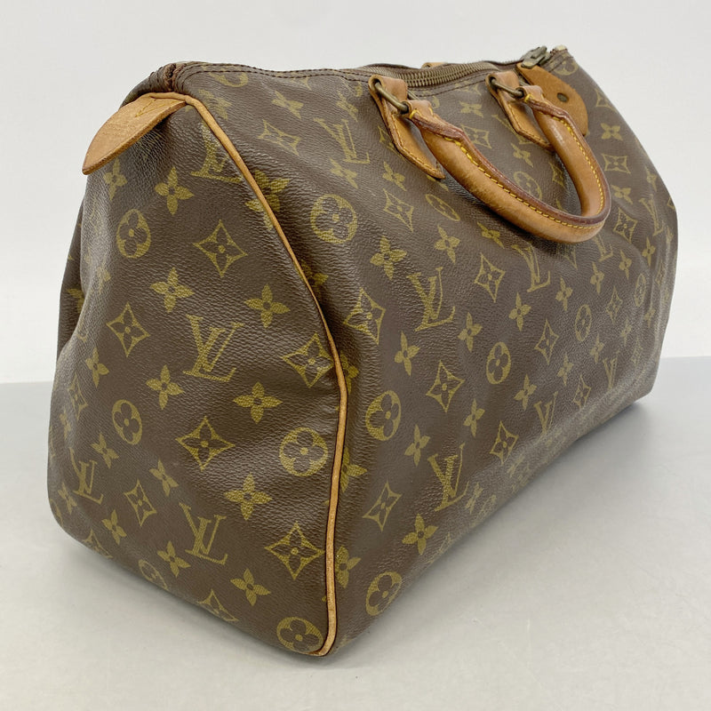 【6hc2175】ルイヴィトン ハンドバッグ モノグラム スピーディ35 M41107 ブラウン【中古】レディース
