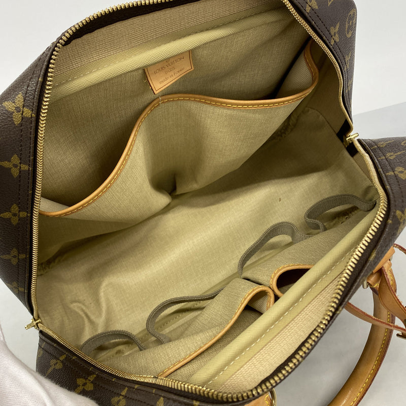 【6hc2176】ルイヴィトン ハンドバッグ モノグラム ドーヴィル M47270 ブラウン【中古】レディース