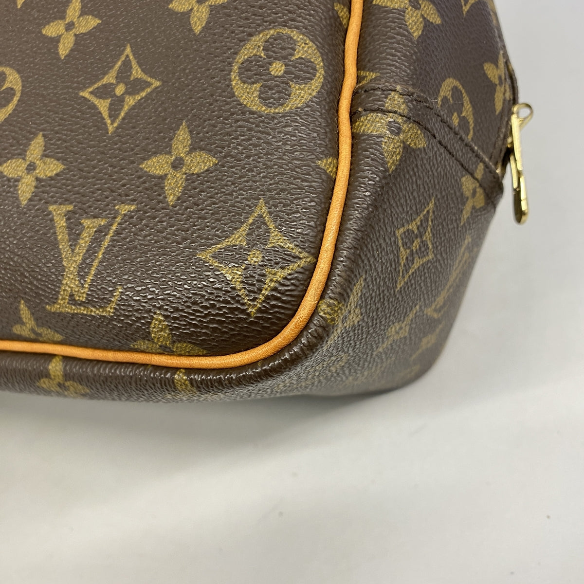 【6hc2176】ルイヴィトン ハンドバッグ モノグラム ドーヴィル M47270 ブラウン【中古】レディース