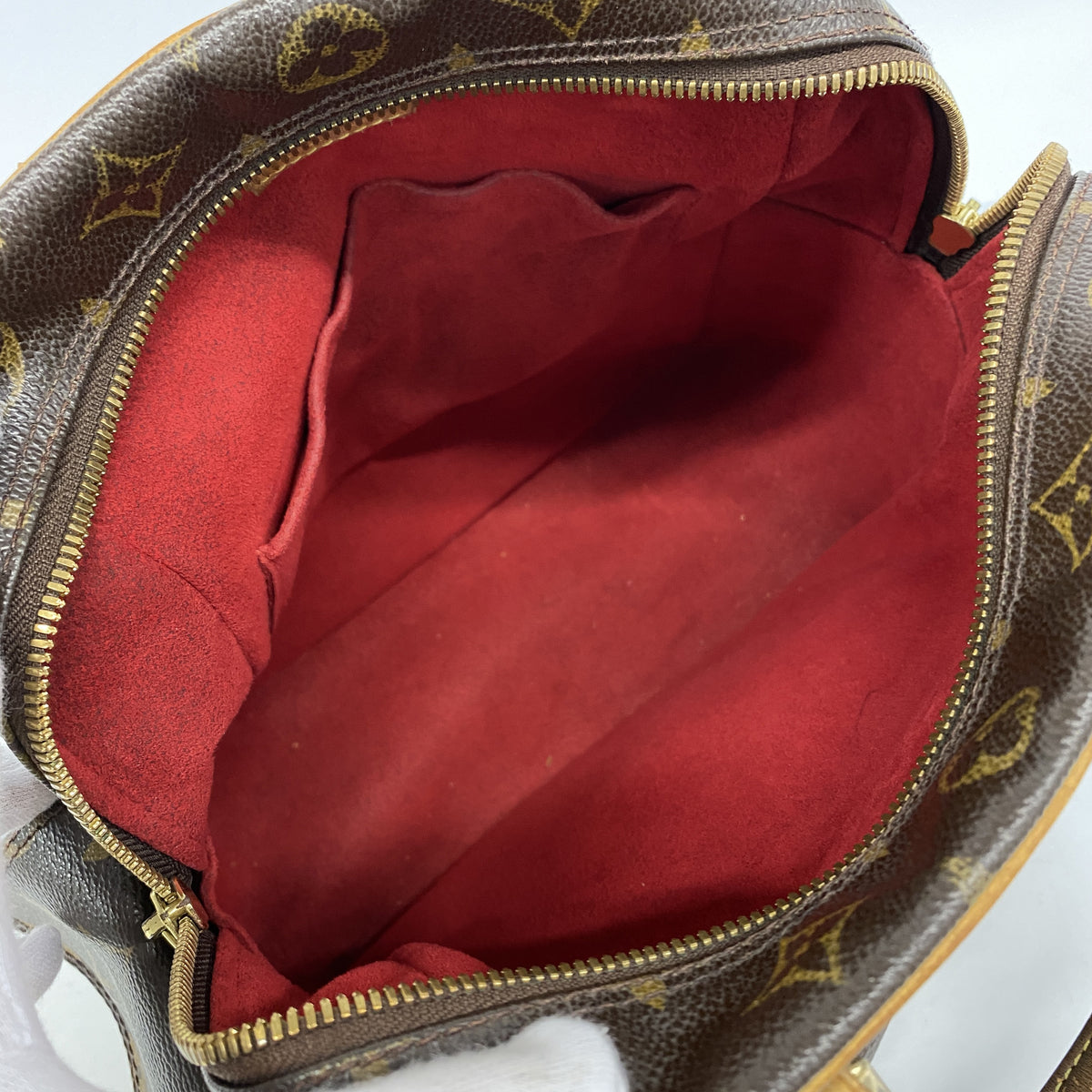 【6hc2178】ルイヴィトン ハンドバッグ モノグラム エクサントリシテ M51161 ブラウン【中古】レディース