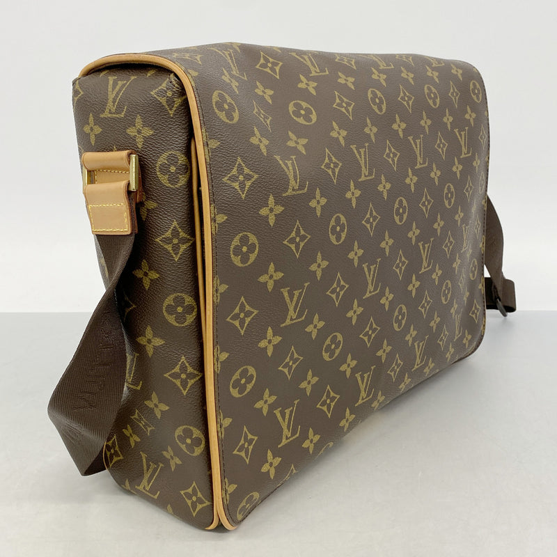 【6hc2183】ルイヴィトン ショルダーバッグ モノグラム アベス M45257 ブラウン【中古】メンズ レディース ユニセックス