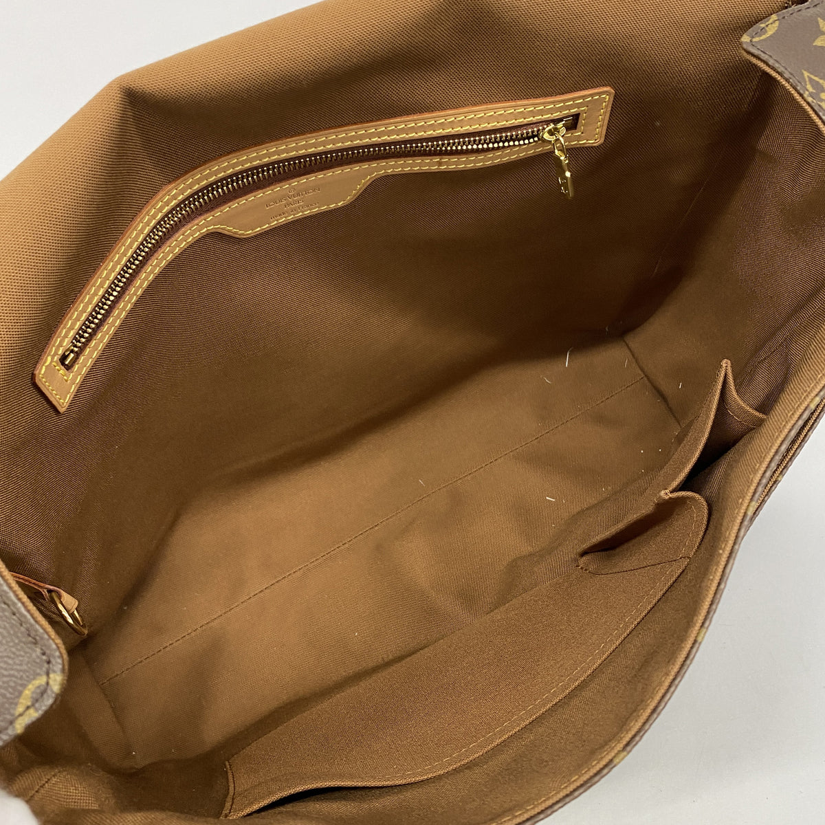 【6hc2183】ルイヴィトン ショルダーバッグ モノグラム アベス M45257 ブラウン【中古】メンズ レディース ユニセックス