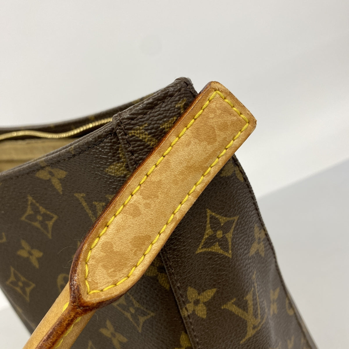 【6hc2184】ルイヴィトン ショルダーバッグ モノグラム ルーピングGM M51145 ブラウン【中古】レディース