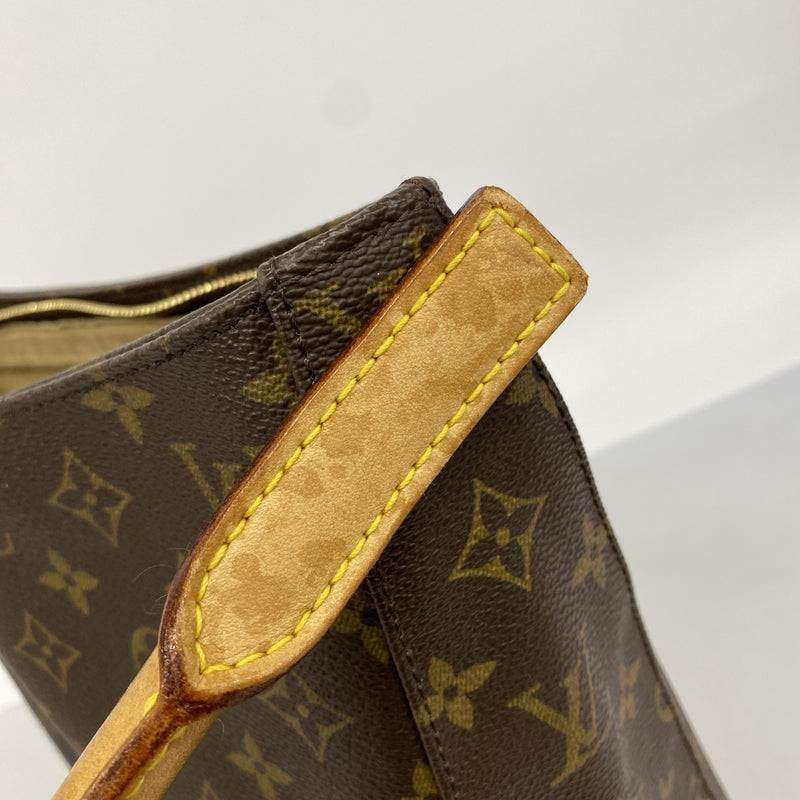 【6hc2184】ルイヴィトン ショルダーバッグ モノグラム ルーピングGM M51145 ブラウン【中古】レディース