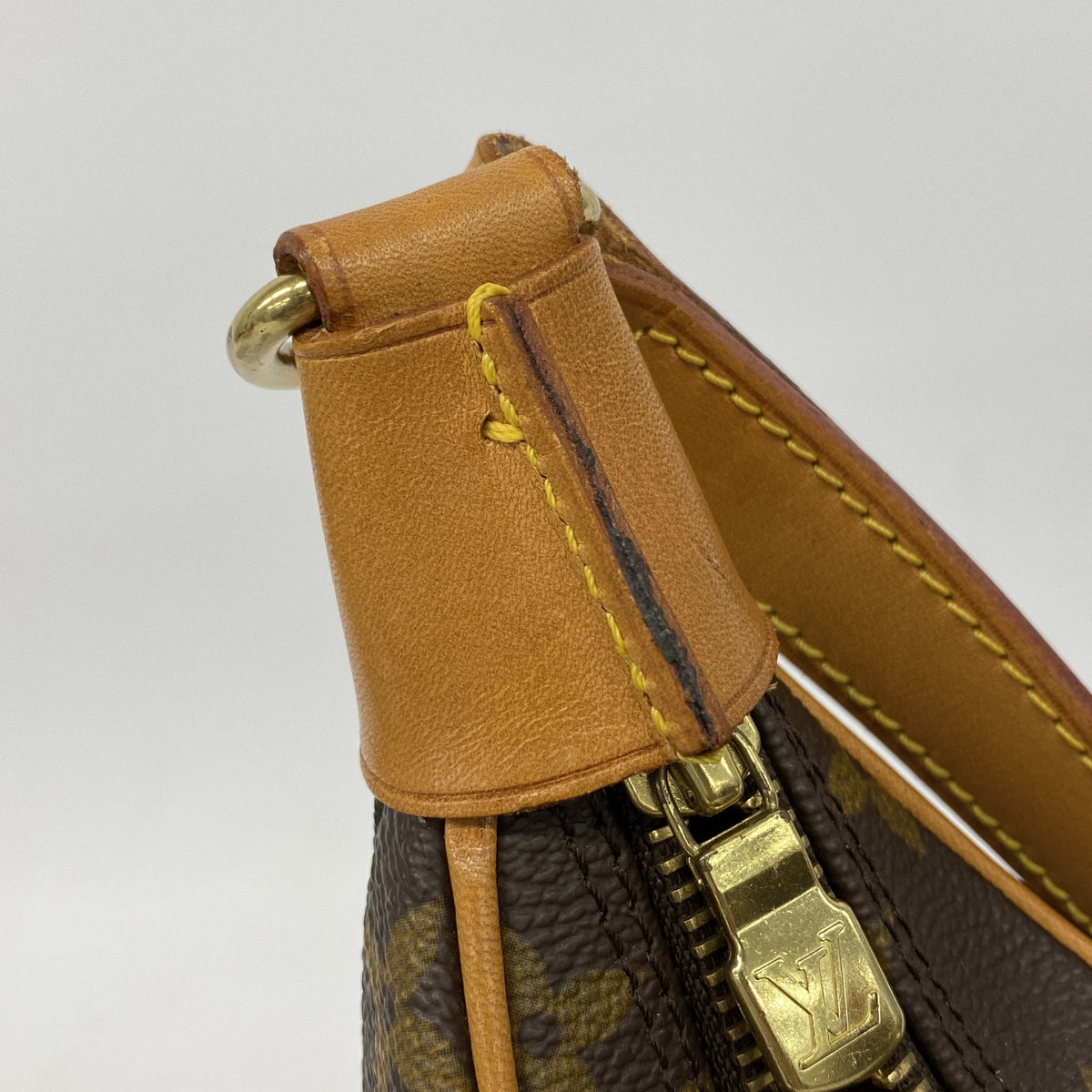 【6hc2186】ルイヴィトン ショルダーバッグ モノグラム ブローニュ30 M51265 ブラウン【中古】レディース