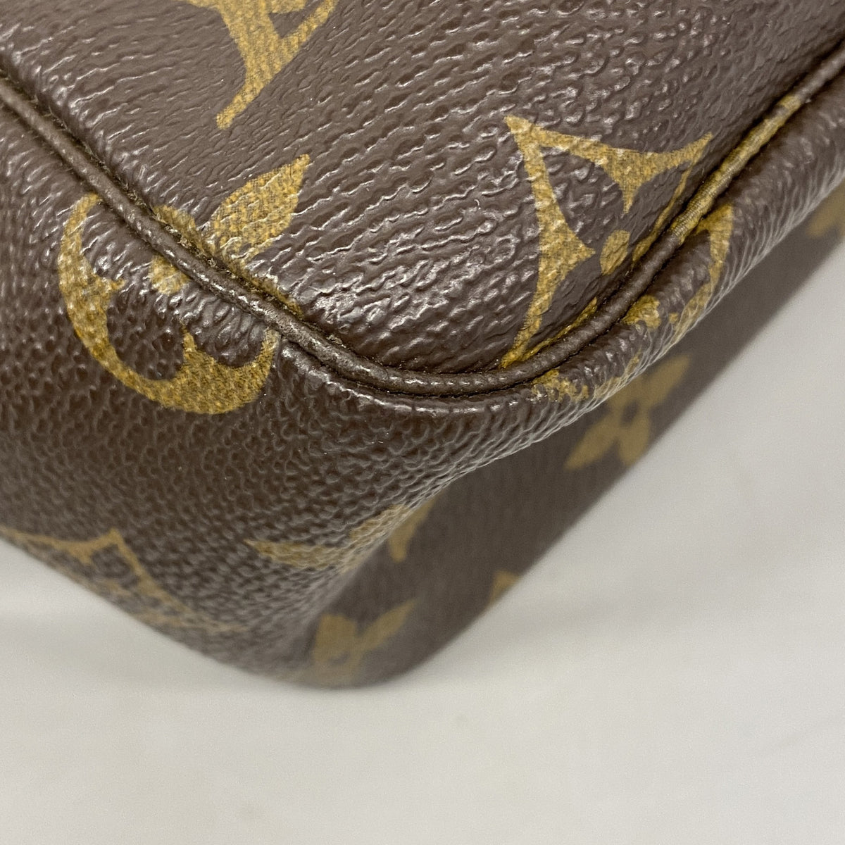 【6hc2189】ルイヴィトン ポーチ モノグラム トゥルーストワレット28 M47522 ブラウン【中古】レディース