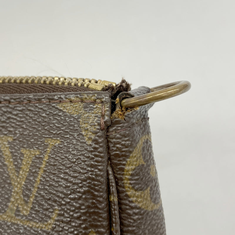 【6hc2190】ルイヴィトン ポーチ モノグラム ポシェットアクセソワール M51980 ブラウン【中古】レディース