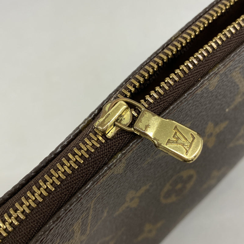 【6hc2190】ルイヴィトン ポーチ モノグラム ポシェットアクセソワール M51980 ブラウン【中古】レディース