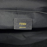 【6hc2193】フェンディ クラッチバッグ モンスター レザー ブラック ゴールド金具【中古】メンズ