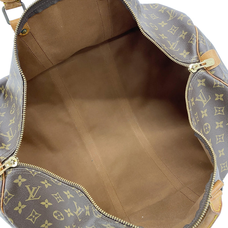 【6hc2194】ルイヴィトン ボストンバッグ モノグラム キーポル55 M41424 ブラウン【中古】メンズ レディース ユニセックス