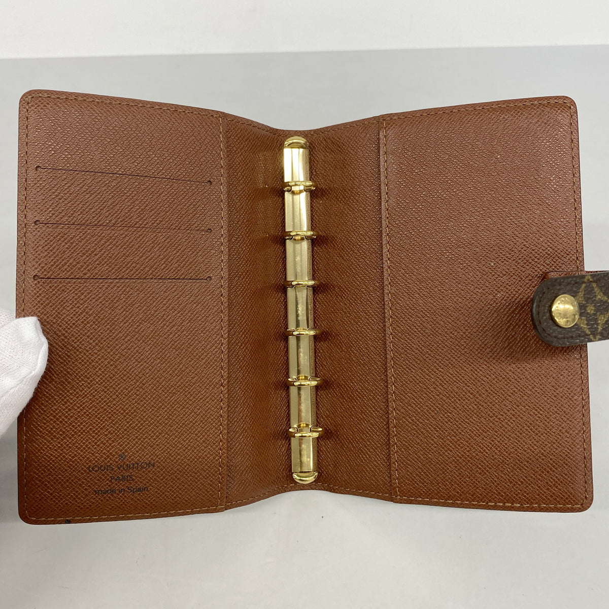 【6hc2199】ルイヴィトン 手帳カバー モノグラム アジェンダPM R20005 ブラウン【中古】メンズ レディース ユニセックス