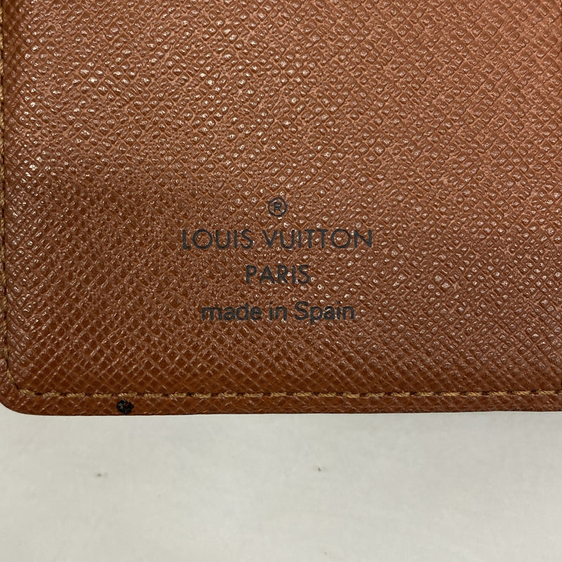 【6hc2199】ルイヴィトン 手帳カバー モノグラム アジェンダPM R20005 ブラウン【中古】メンズ レディース ユニセックス