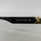 【6hc2200】ルイヴィトン サングラス LVGO4ラウンド Z2378E ブラック【中古】レディース