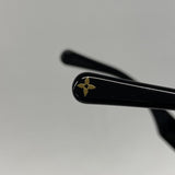 【6hc2200】ルイヴィトン サングラス LVGO4ラウンド Z2378E ブラック【中古】レディース