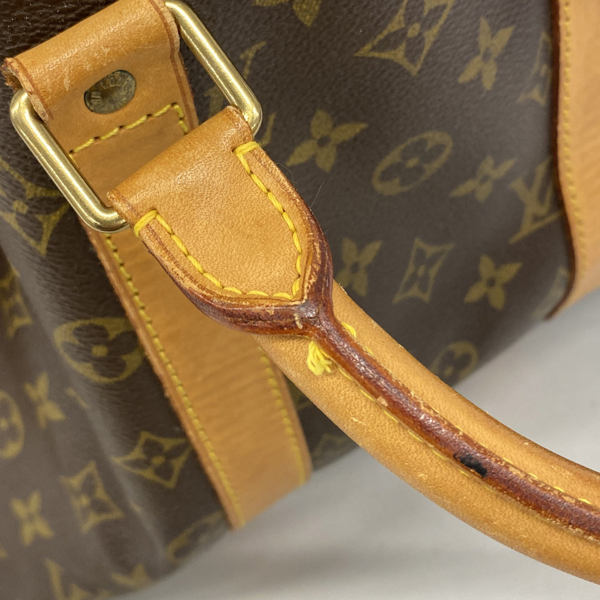 【6hc2204】ルイヴィトン ボストンバッグ モノグラム キーポル45 M41428 ブラウン【中古】メンズ レディース ユニセックス