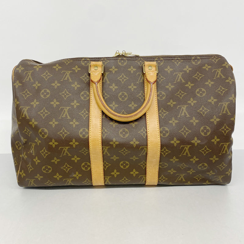 【6hc2204】ルイヴィトン ボストンバッグ モノグラム キーポル45 M41428 ブラウン【中古】メンズ レディース ユニセックス