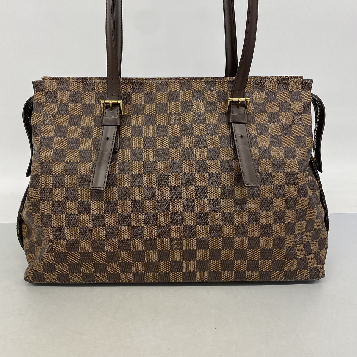 【6hc2208】ルイヴィトン ショルダーバッグ ダミエ チェルシー N51119 エベヌ【中古】レディース
