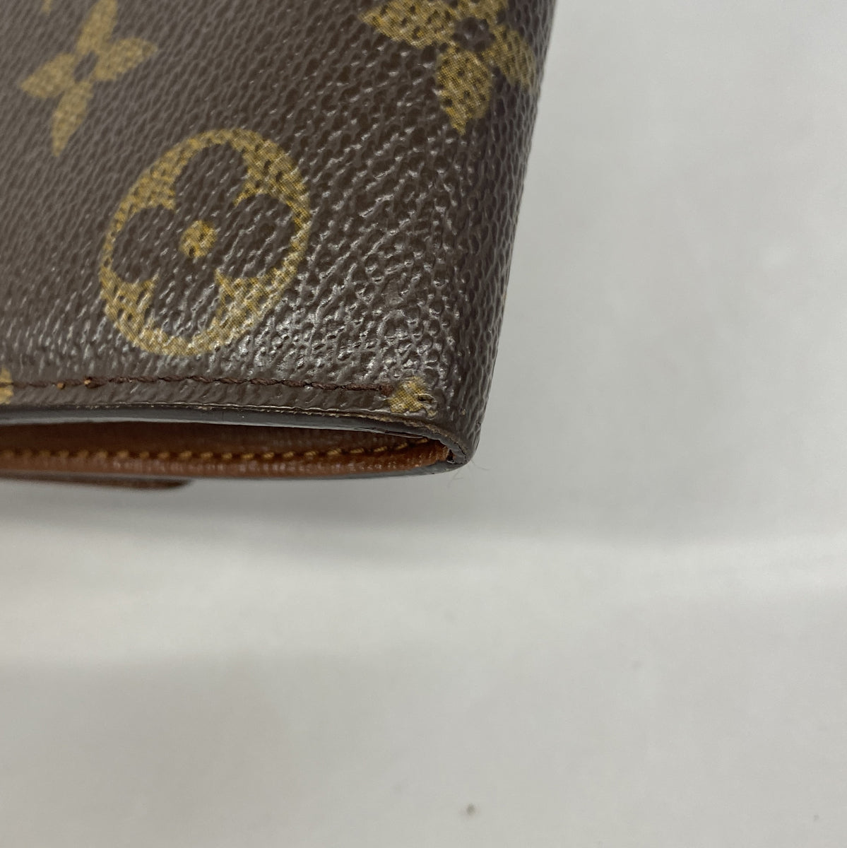 【6hc2211】ルイヴィトン 長財布 モノグラム ポシェットポルトモネクレディ M61726 ブラウン【中古】レディース