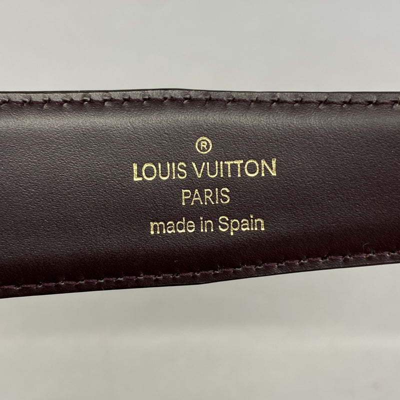【6hc2221】ルイヴィトン ベルト タイガ サンチュール M6841 アカジュー【中古】メンズ