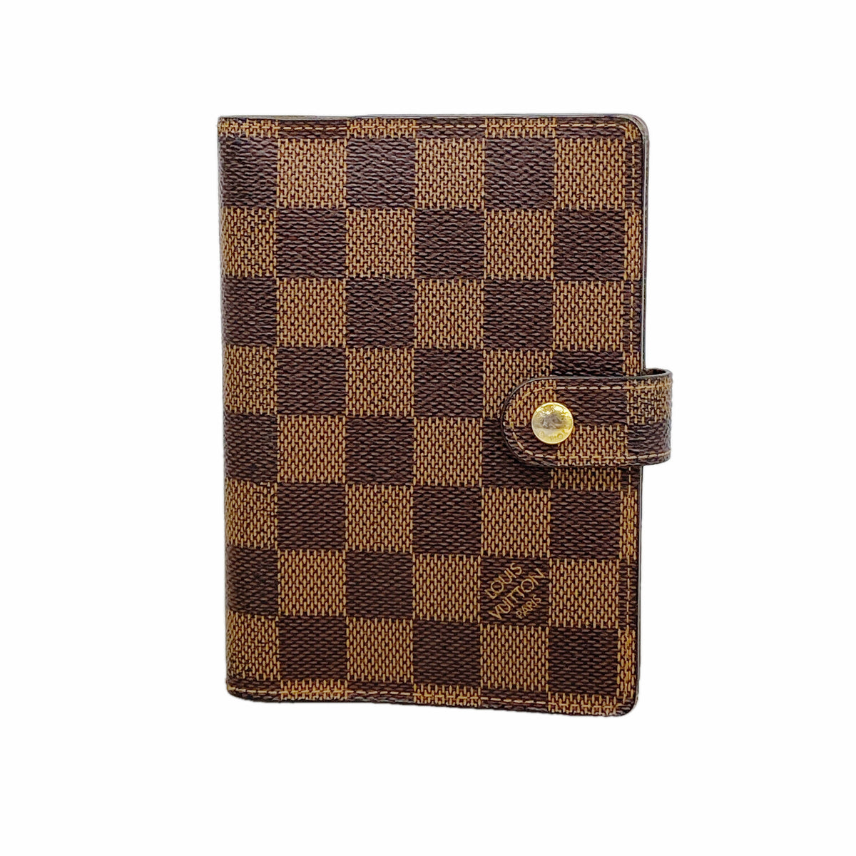 【6hc2231】ルイヴィトン 手帳カバー ダミエ アジェンダPM R20700 エベヌ【中古】メンズ レディース ユニセックス