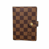 【6hc2231】ルイヴィトン 手帳カバー ダミエ アジェンダPM R20700 エベヌ【中古】メンズ レディース ユニセックス
