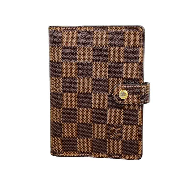 【6hc2231】ルイヴィトン 手帳カバー ダミエ アジェンダPM R20700 エベヌ【中古】メンズ レディース ユニセックス