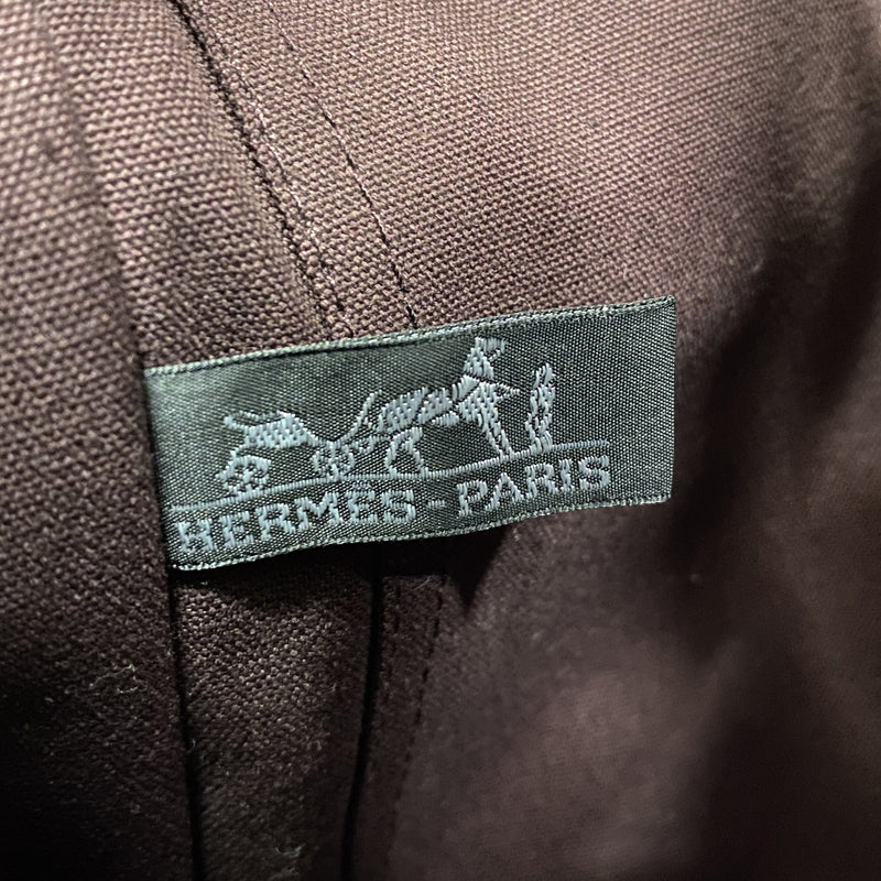 【6hc2232-k】エルメス ショルダーバッグ フールトゥバサスMM キャンバス ボルドー シルバー金具【中古】メンズ レディース ユニセックス