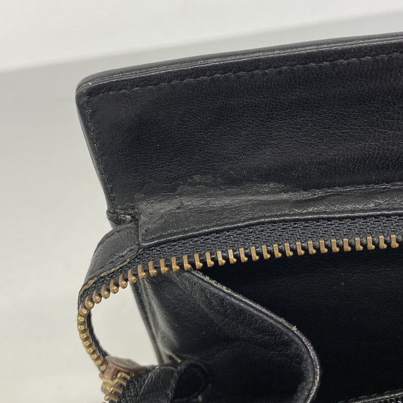 【6hc2233-k】シャネル ショルダーバッグ Vステッチ ラムスキン ブラック ゴールド金具【中古】レディース