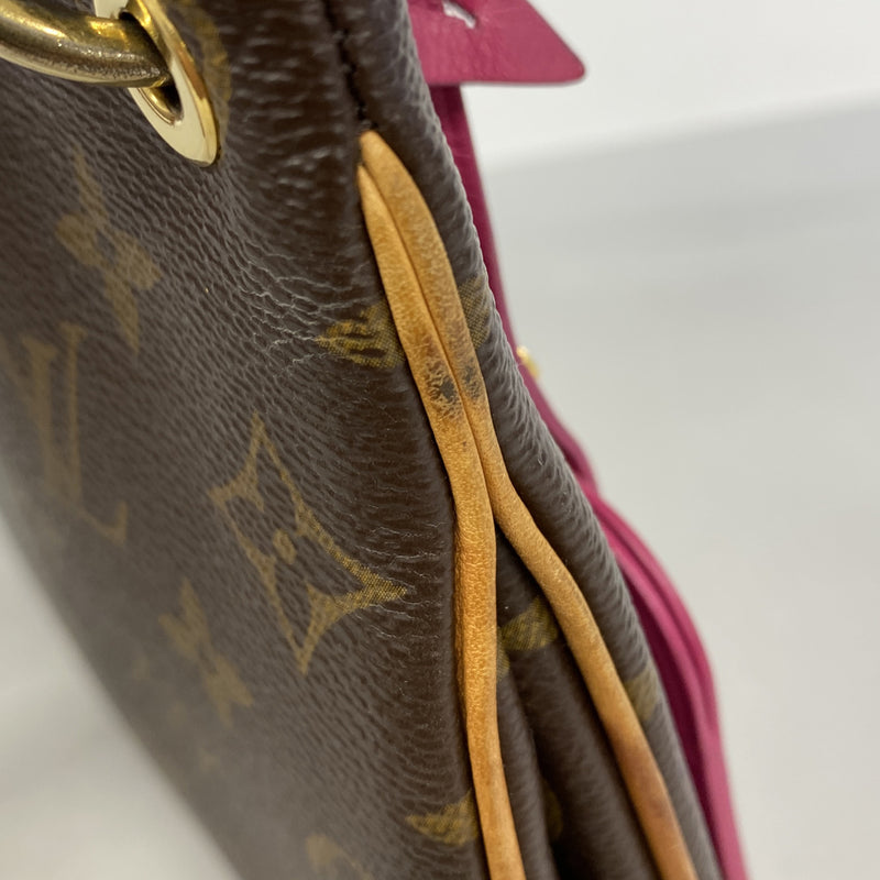 【6hc2234-k】ルイヴィトン ショルダーバッグ モノグラム ロレッタ M44053 ブラウン ホットピンク【中古】レディース