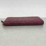 【6hc2238-k】ルイヴィトン 長財布 モノグラム・アンプラント ポルトフォイユクレマンス M61701 レザン【中古】レディース