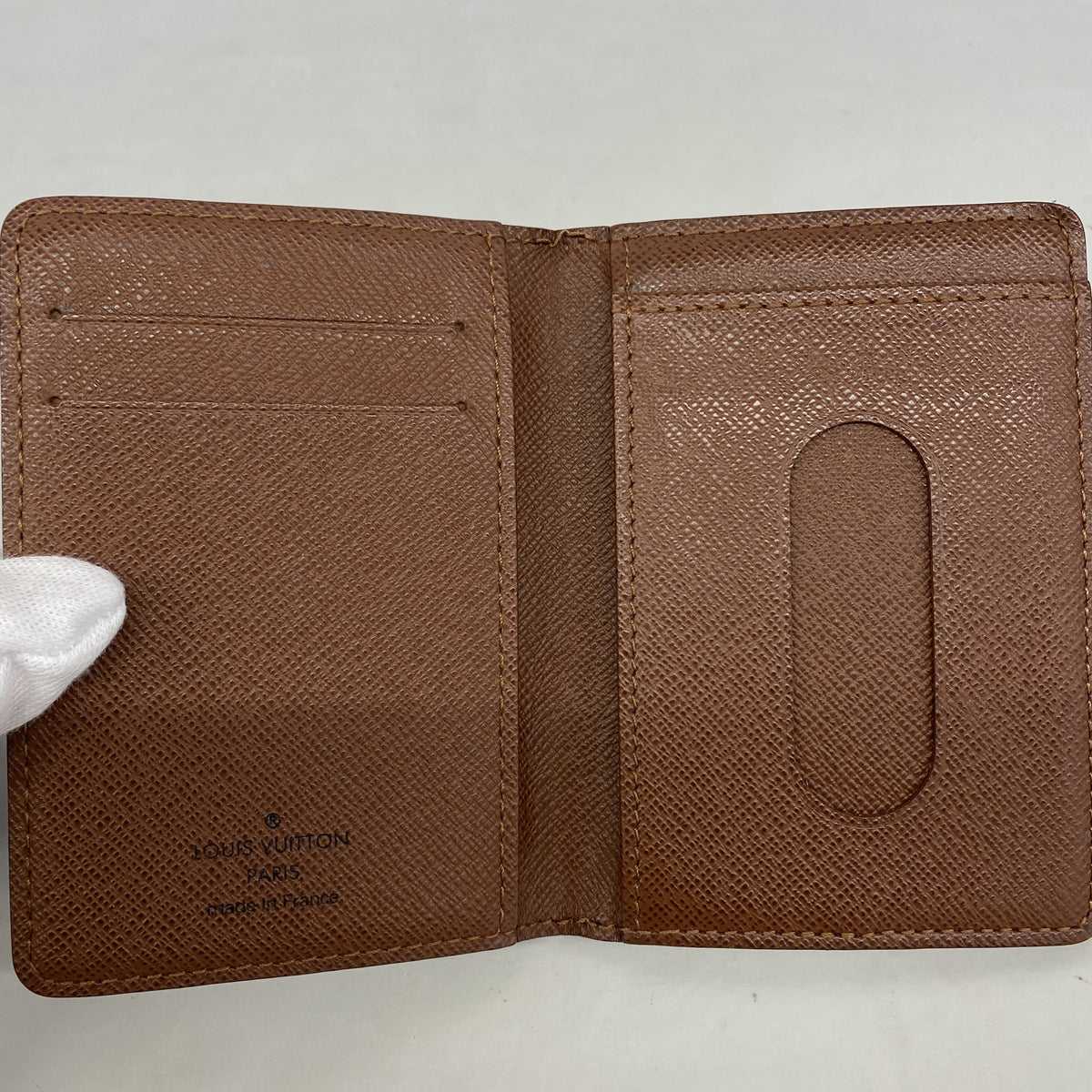 【6hc2241-k】ルイヴィトン カードケース モノグラム ポルトカルトパスヴェルティカル M66541 ブラウン【中古】メンズ レディース ユニセックス