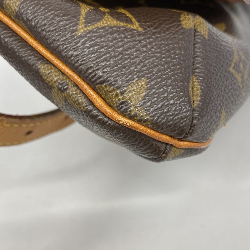 【6hc2266】ルイヴィトン ショルダーバッグ モノグラム ミュゼットサタンゴショートストラップ M51257 ブラウン【中古】レディース