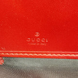 【6hc2313-k】グッチ 長財布 グッチシマ 410102 レザー レッド ゴールド金具【中古】レディース