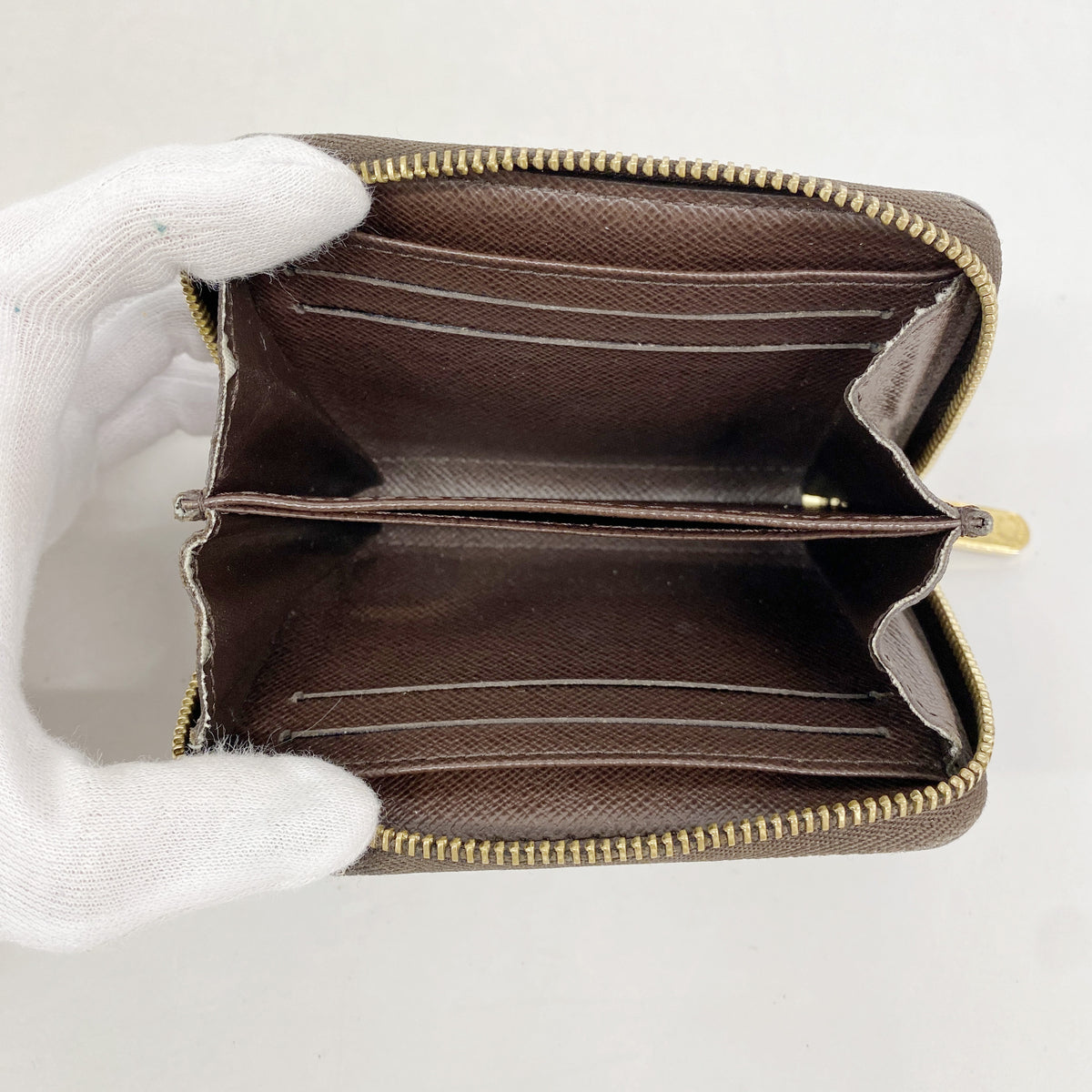 【6hc2349】ルイヴィトン コインケース ダミエ ジッピーコインパース N63070 エベヌ【中古】メンズ レディース ユニセックス