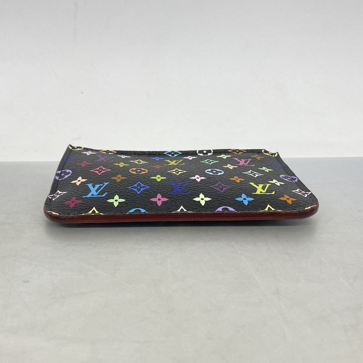 【6hc2374-k】ルイヴィトン コインケース モノグラム・マルチカラー ポシェットクレ M93735 ノワール グルナード【中古】レディース