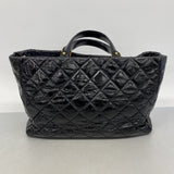 【6hc2391-k】シャネル トートバッグ 2.55/マトラッセ チェーンショルダー ヴィンテージカーフ ブラック ゴールド/シルバー金具 2wayバッグ【中古】レディース