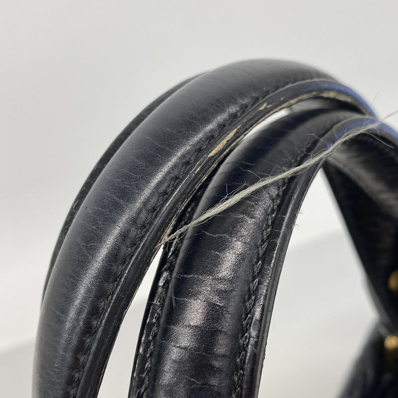 【6hc2391-k】シャネル トートバッグ 2.55/マトラッセ チェーンショルダー ヴィンテージカーフ ブラック ゴールド/シルバー金具 2wayバッグ【中古】レディース