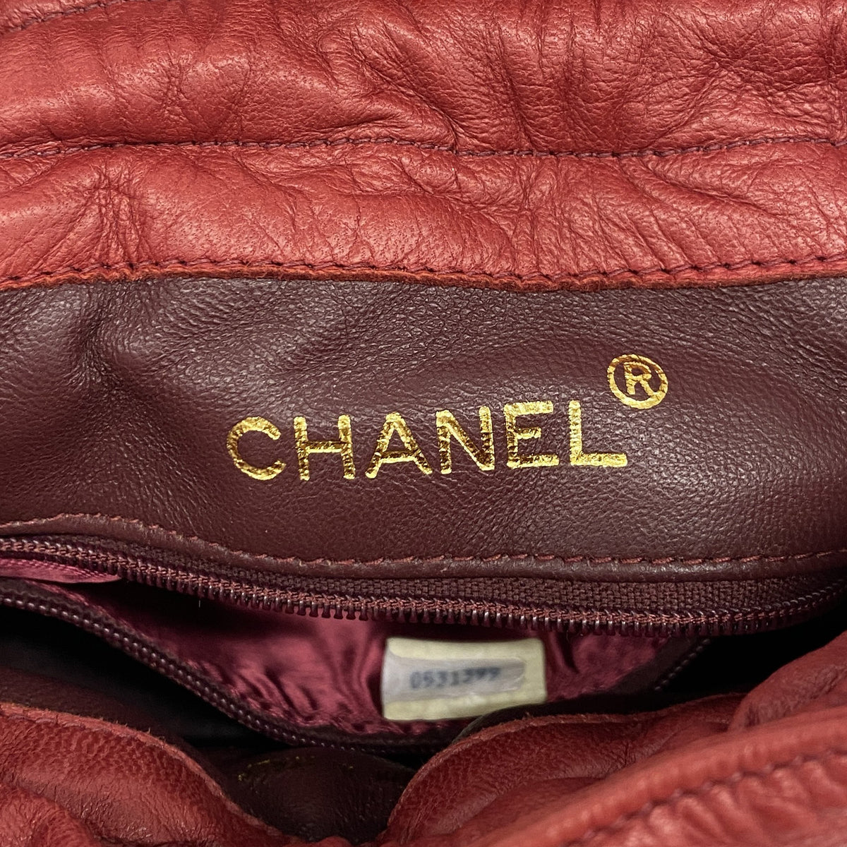 【6hc2393-k】シャネル ショルダーバッグ マトラッセ チェーンショルダー ラムスキン レッド ゴールド金具【中古】レディース