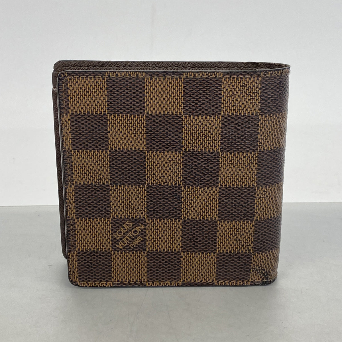 【6hc2398-k】ルイヴィトン 財布 ダミエ ポルトフォイユマルコ N61675 エベヌ【中古】メンズ