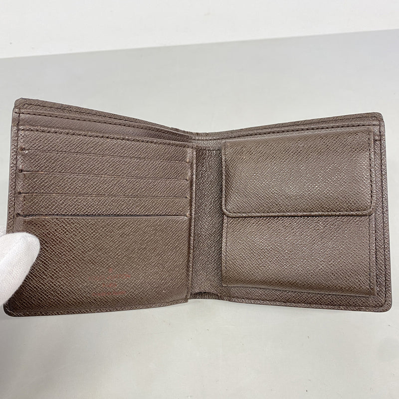 【6hc2398-k】ルイヴィトン 財布 ダミエ ポルトフォイユマルコ N61675 エベヌ【中古】メンズ