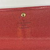 【6hc2411-k】ルイヴィトン 長財布 エピ ポシェットポルトモネクレディ M6357E ルージュ【中古】レディース