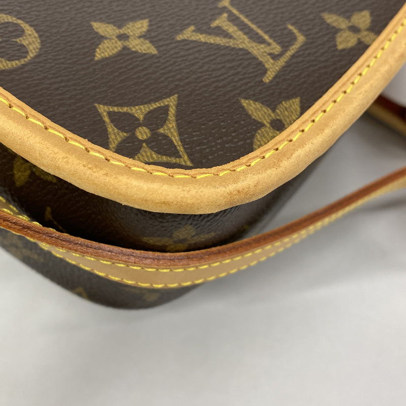【6hc2422】ルイヴィトン ショルダーバッグ モノグラム ソローニュ M42250 ブラウン【中古】レディース
