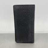 【6hc2437-k】ルイヴィトン 長財布 モノグラム トリヨン ポルトフォイユブラザ M69038 ブラック【中古】メンズ