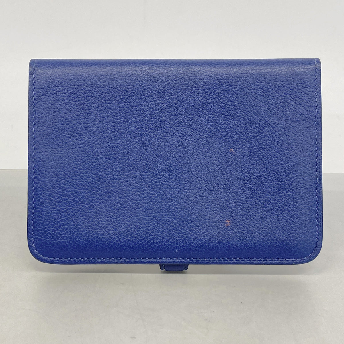 【6hc2453】エルメス コインケース ドゴンコンパクト エバーカラー ブルーブライトン シルバー金具 C刻印【中古】メンズ レディース ユニセックス