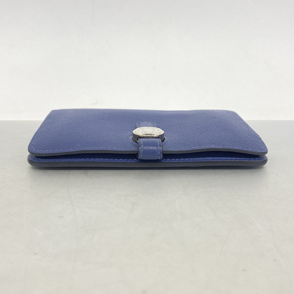 【6hc2453】エルメス コインケース ドゴンコンパクト エバーカラー ブルーブライトン シルバー金具 C刻印【中古】メンズ レディース ユニセックス