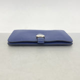 【6hc2453】エルメス コインケース ドゴンコンパクト エバーカラー ブルーブライトン シルバー金具 C刻印【中古】メンズ レディース ユニセックス