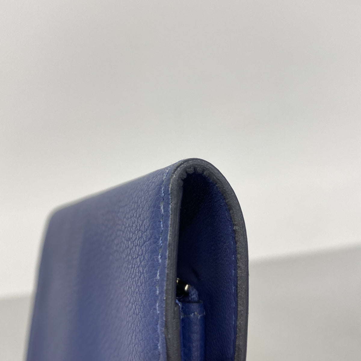 【6hc2453】エルメス コインケース ドゴンコンパクト エバーカラー ブルーブライトン シルバー金具 C刻印【中古】メンズ レディース ユニセックス
