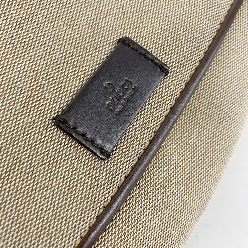 【6hc2458-k】グッチ ショルダーバッグ 106671 キャンバス ブラウン ゴールド金具【中古】レディース